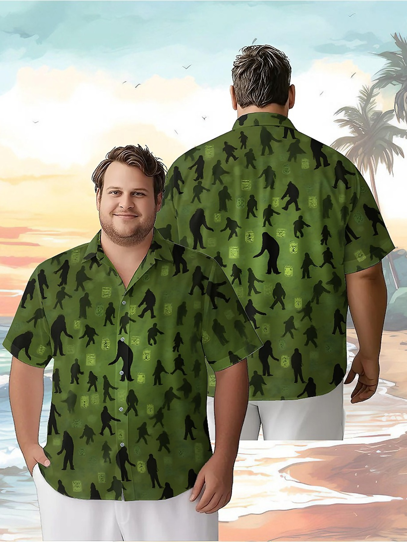 Summer Clothing Patterns - Men's Plus Size Hawaiian Shirts Gorilla