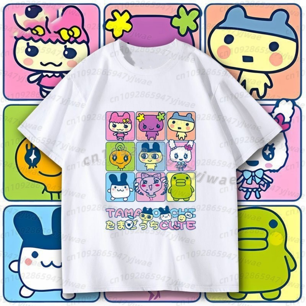 Summer Clothing Petite - 2026 Summer men t-shirt Japan Tamagotchi