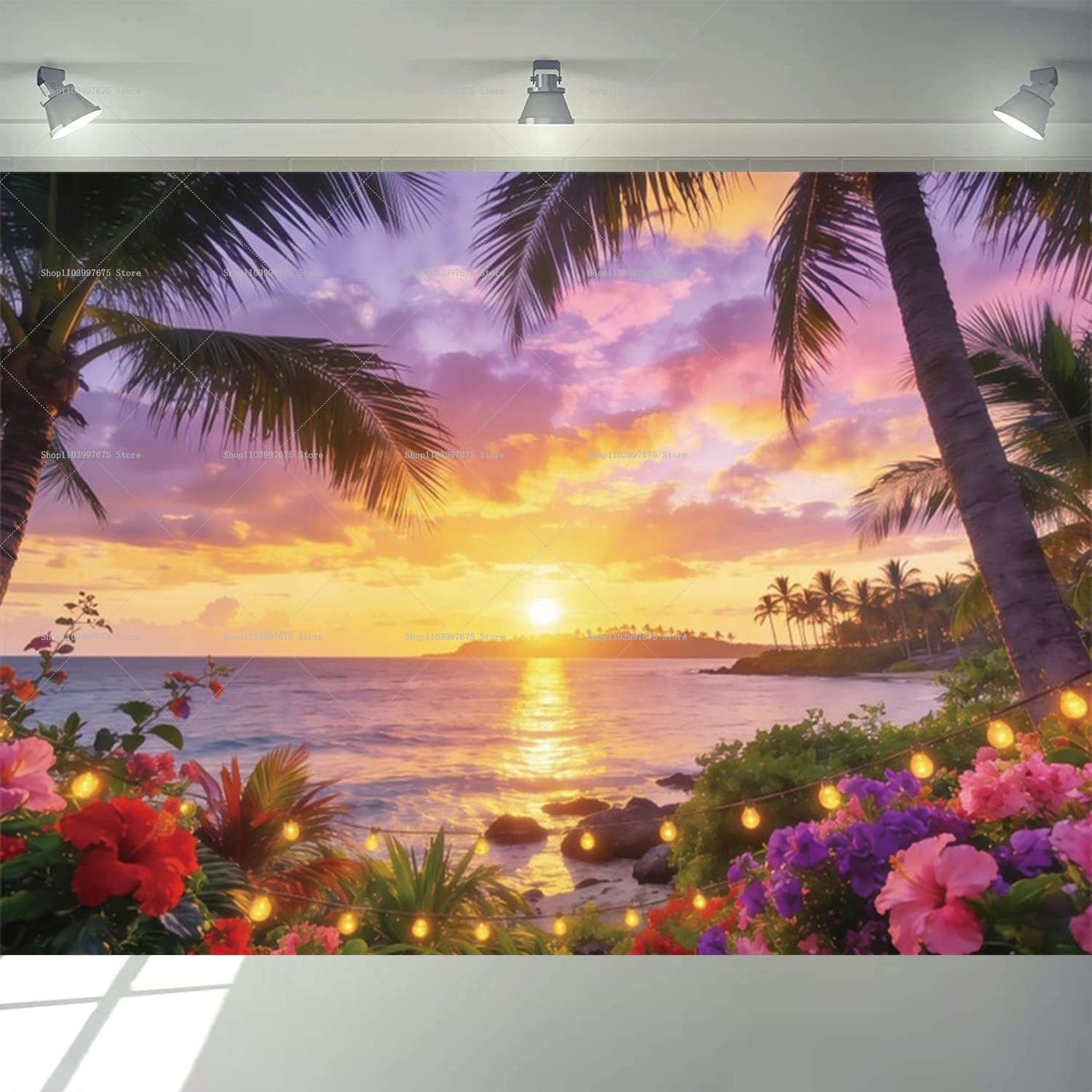 Summer Clothing Banner - Beach Ocean Backdrops Summer Hawaiian Beach