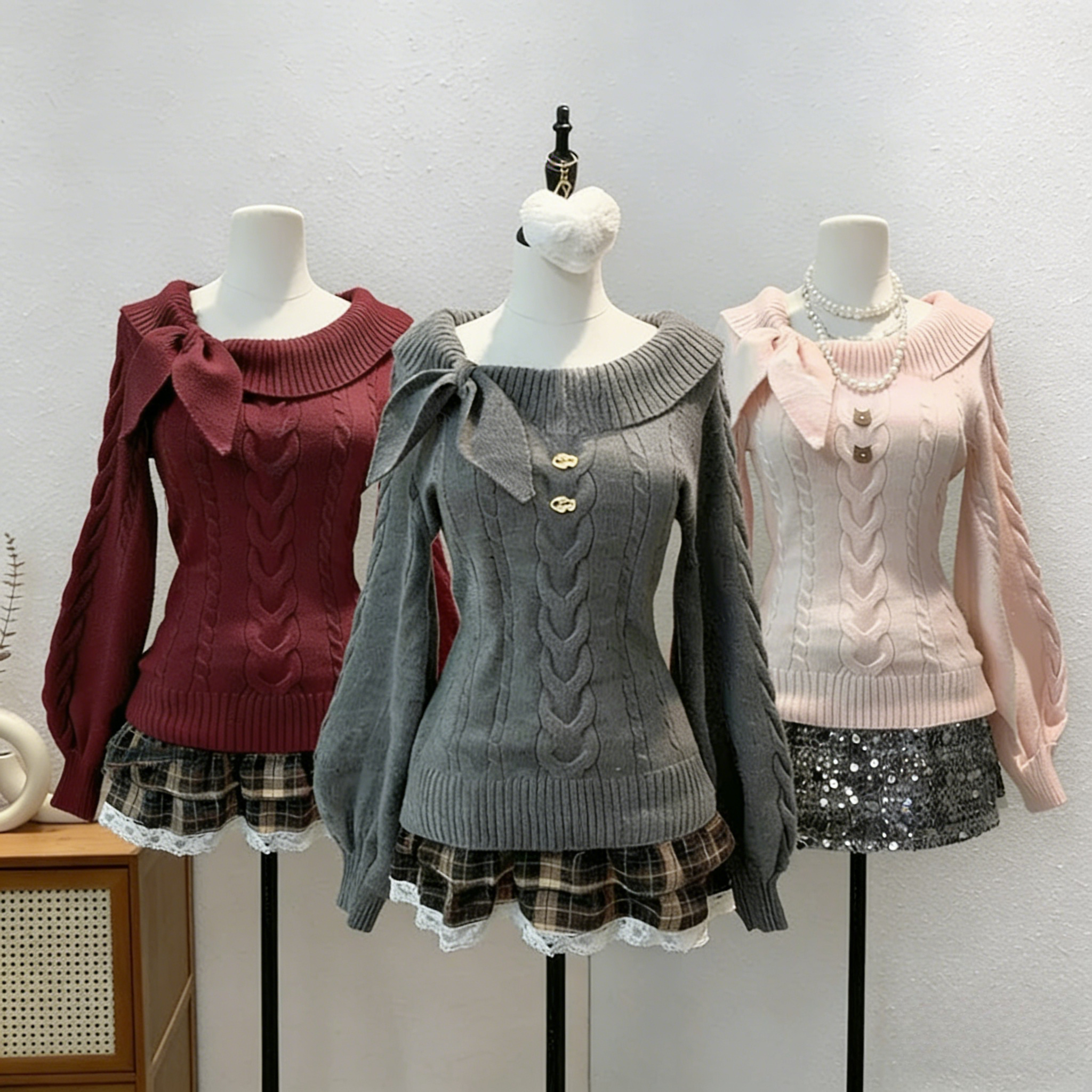 Summer Jumper Clothing - Y2K Korean Sweaters Turn-Down Collar Casual