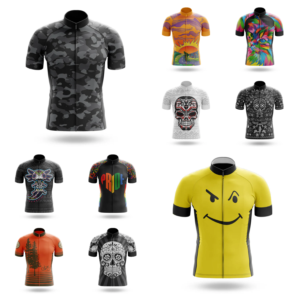Summer Jumper Clothing - Biking Happens Cycling Jersey Clothes Mtb
