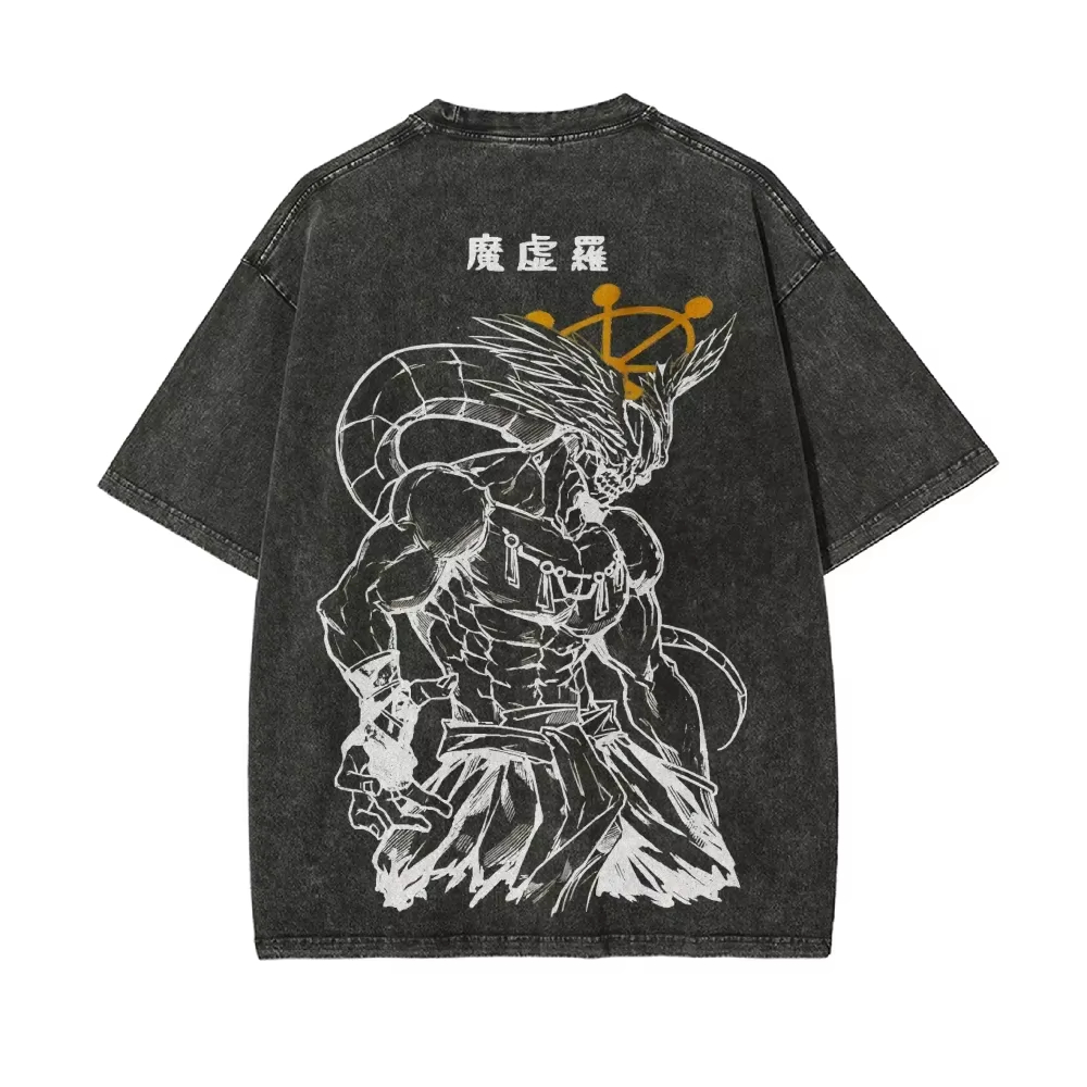 Vintage Summer Clothing Men - 2026 Mahoraga Wheel Summer Men T-shirt