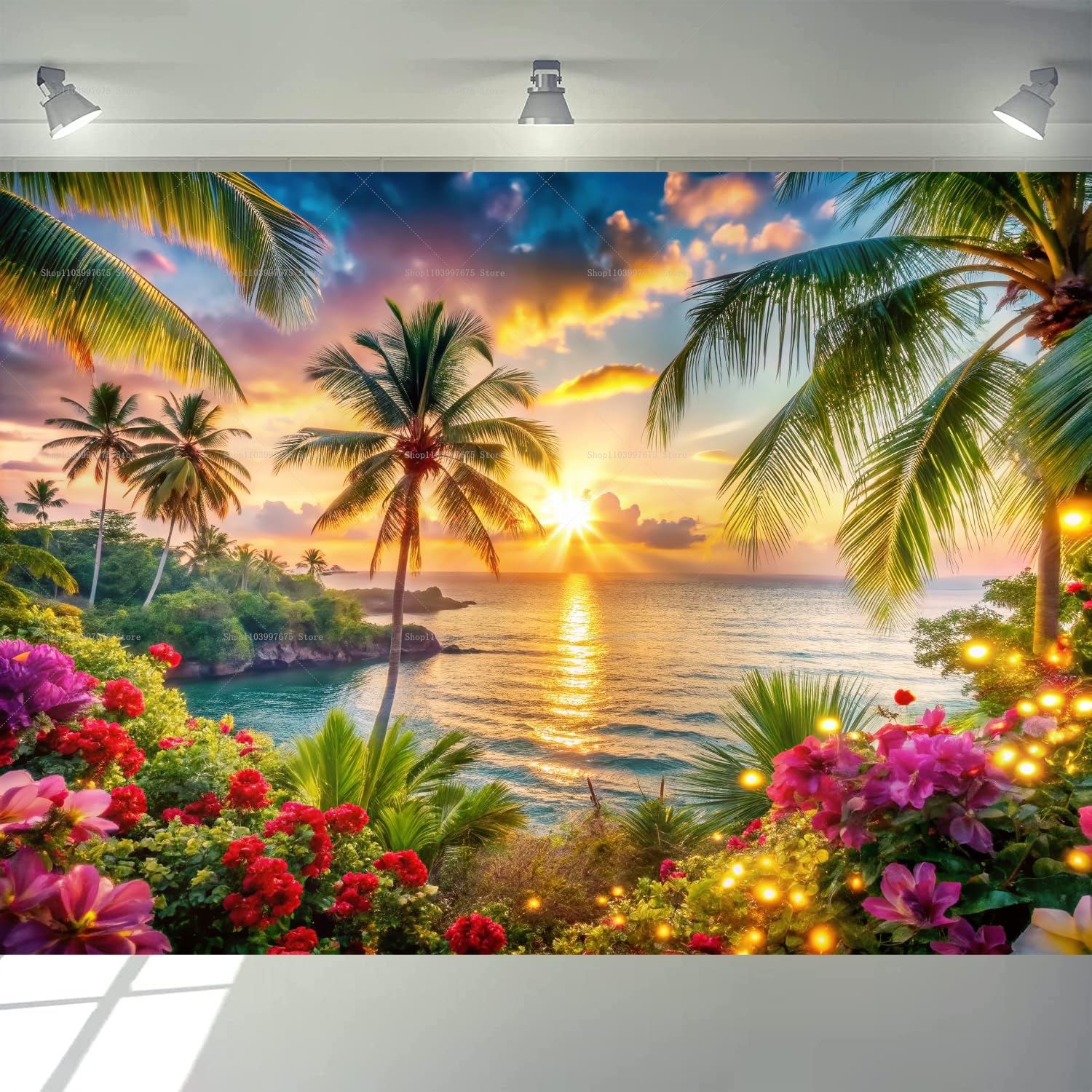 Summer Clothing Banner - Beach Ocean Backdrops Summer Hawaiian Beach