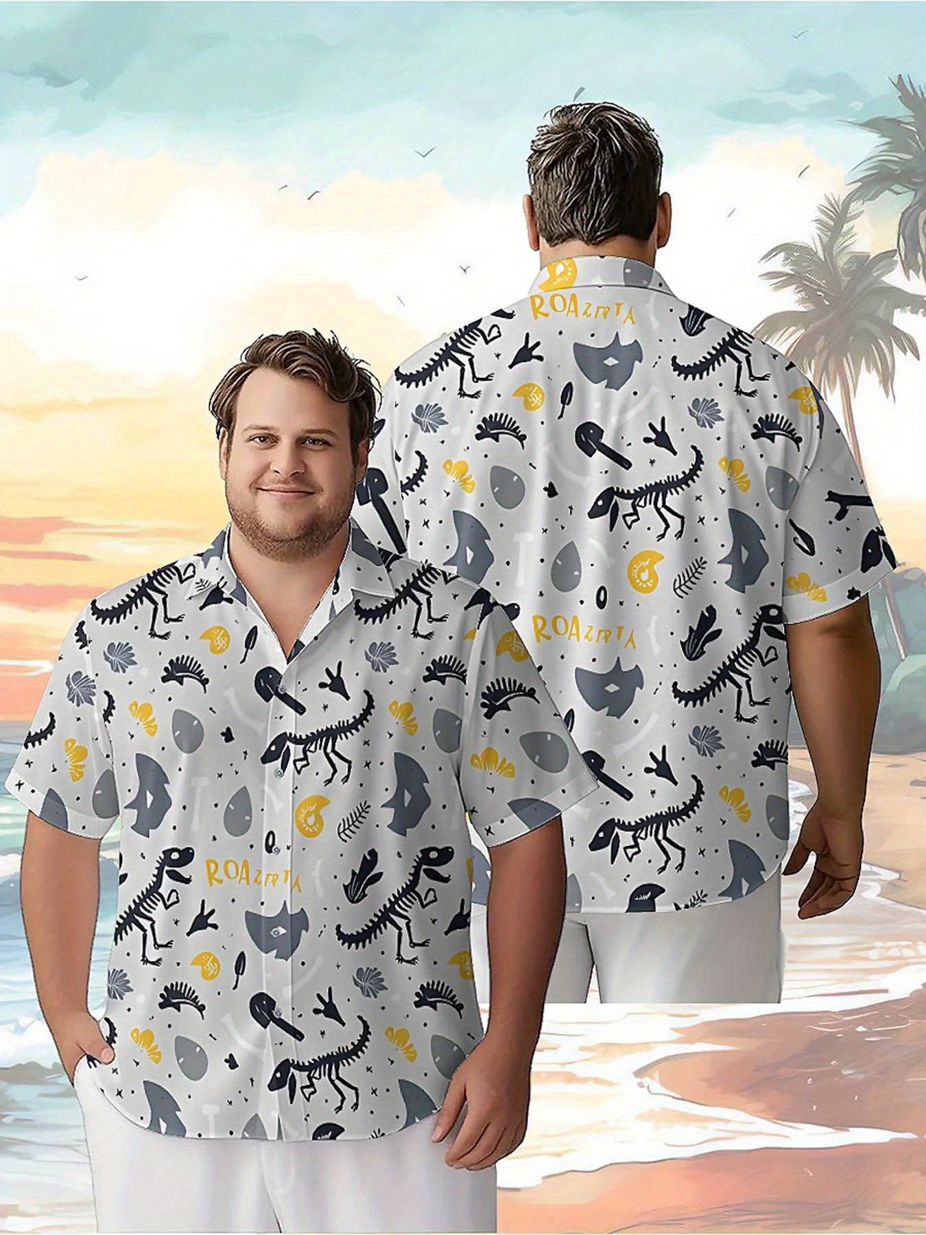 Summer Clothing Patterns - Men's Plus Size Hawaiian Shirts Fantasy