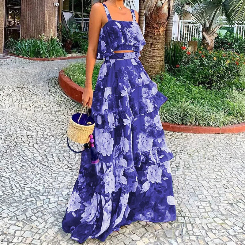 Women's Two Piece Outfits Flor - Summer Clothing Model のレビューと価格