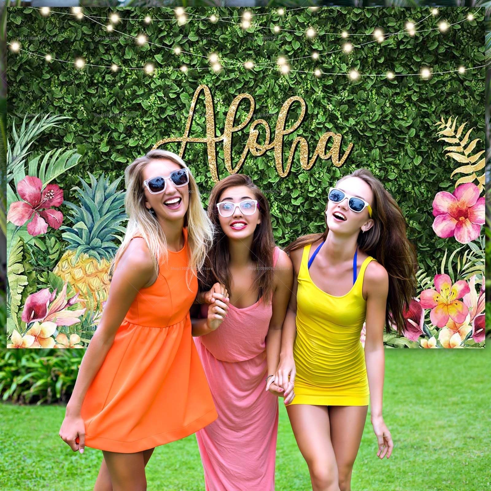 Aloha Tropical Backdrops Summe - Summer Clothing Banner のレビューと価格