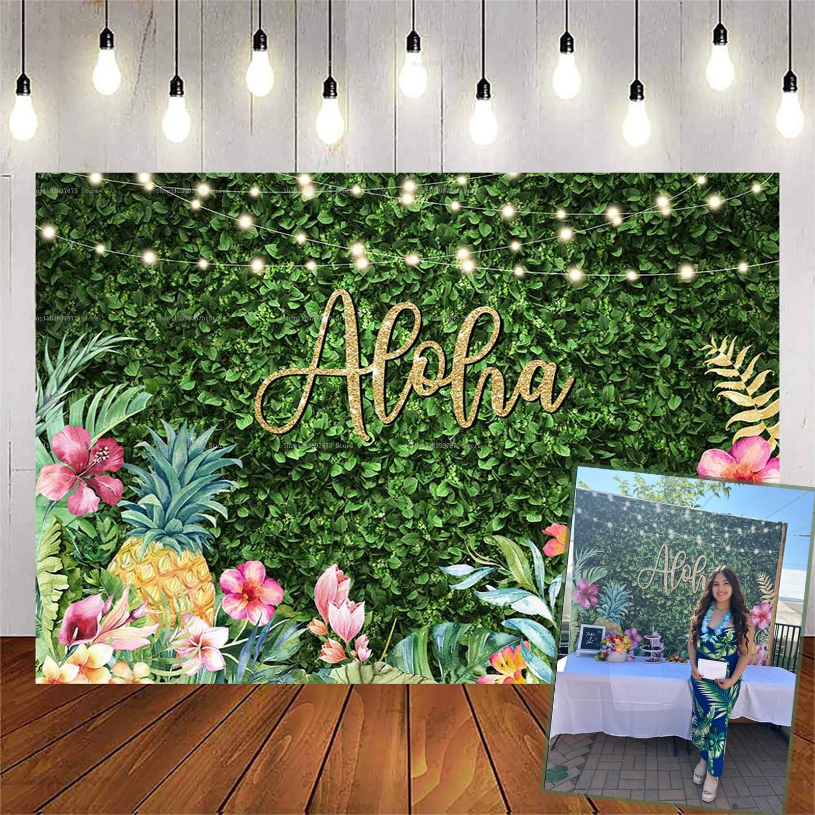 Aloha Tropical Backdrops Summe - Summer Clothing Banner のレビューと価格