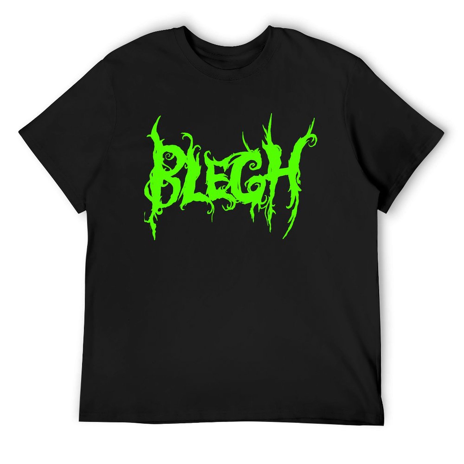Neon Green Blegh on Black T-Sh - Summer Green Clothing のレビューと価格