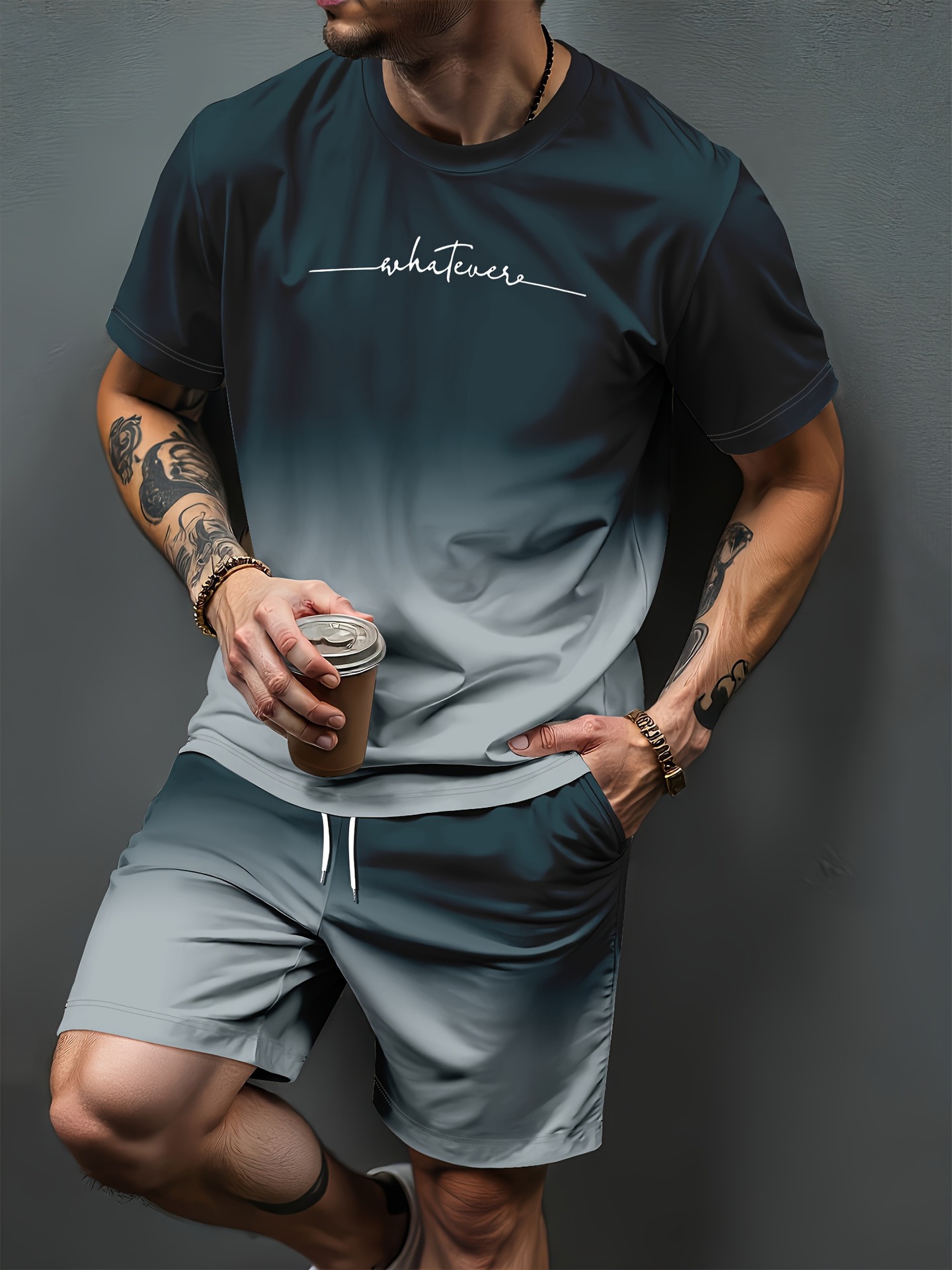 Gradient Letter Pattern 3D Pri - Summer Clothing Patterns のレビューと価格