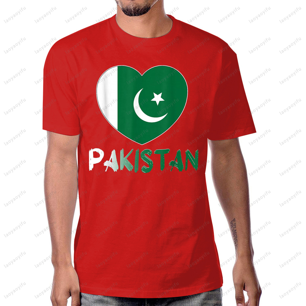 Pakistan Flag Heart Graphic Pr - Summer Clothing Pakistan のレビューと価格