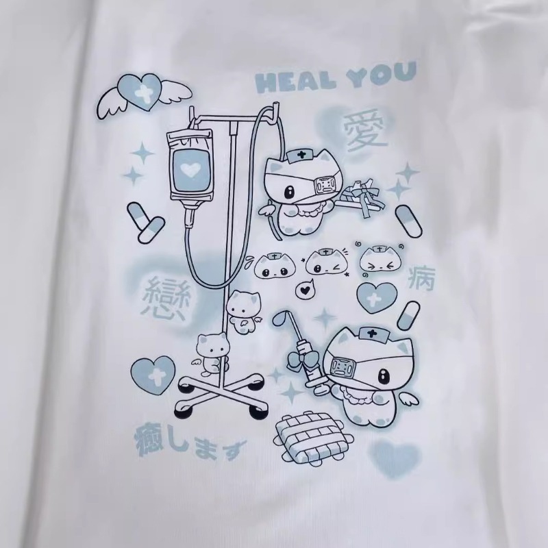 Anime Y2k Cartoon Kawaii Cat P - Summer Japanese Clothing のレビューと価格