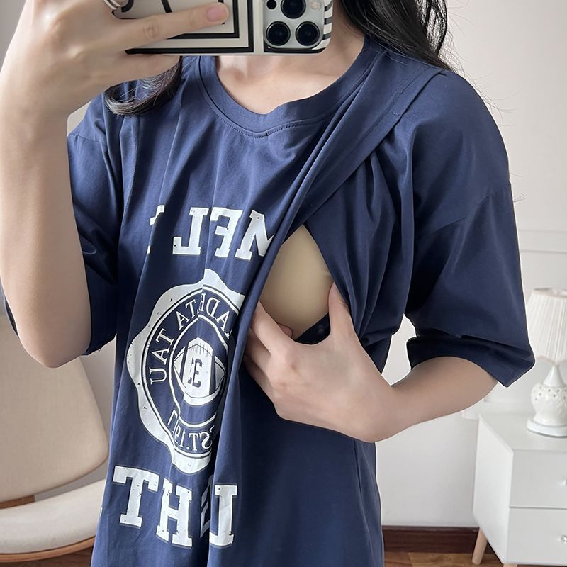 Nursing Dress Pregnant Breastf - Summer Clothing Women のレビューと価格