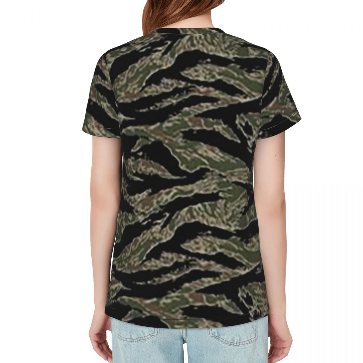 Tiger Stripe Camouflage Milita - Summer Clothing For 60 Year Old Woman のレビューと価格