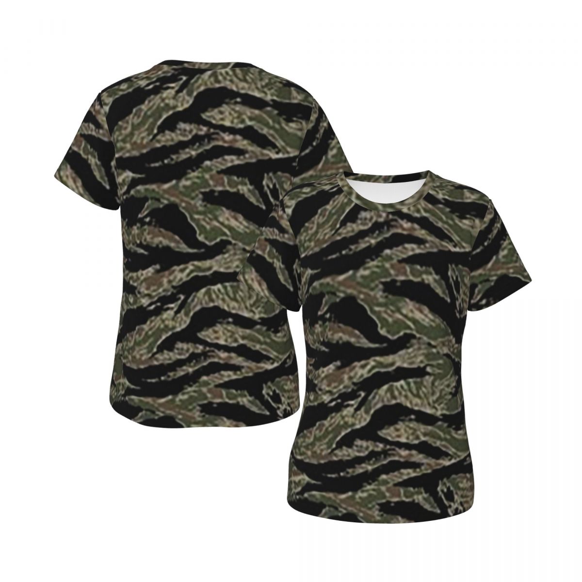 Tiger Stripe Camouflage Milita - Summer Clothing For 60 Year Old Woman のレビューと価格