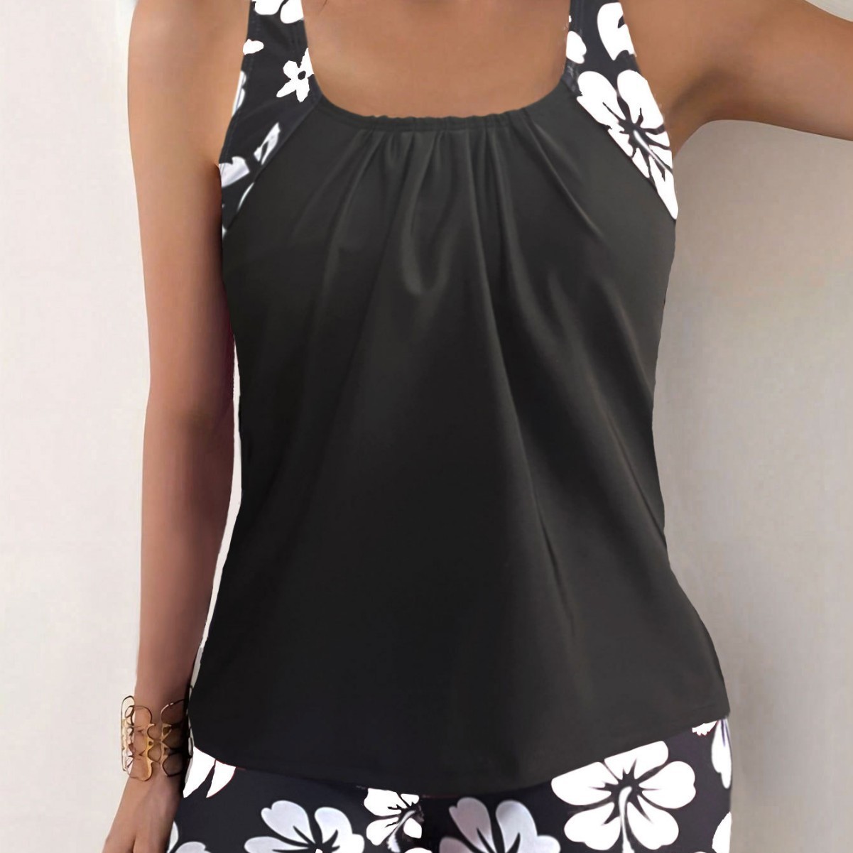 Woman Tankini With Shorts Swim - Halter Neck Top のレビューと価格