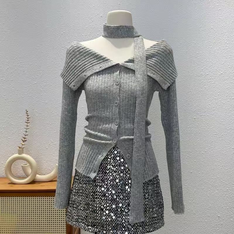 Y2K Korean Sweaters Turn-Down  - Summer Jumper Clothing のレビューと価格