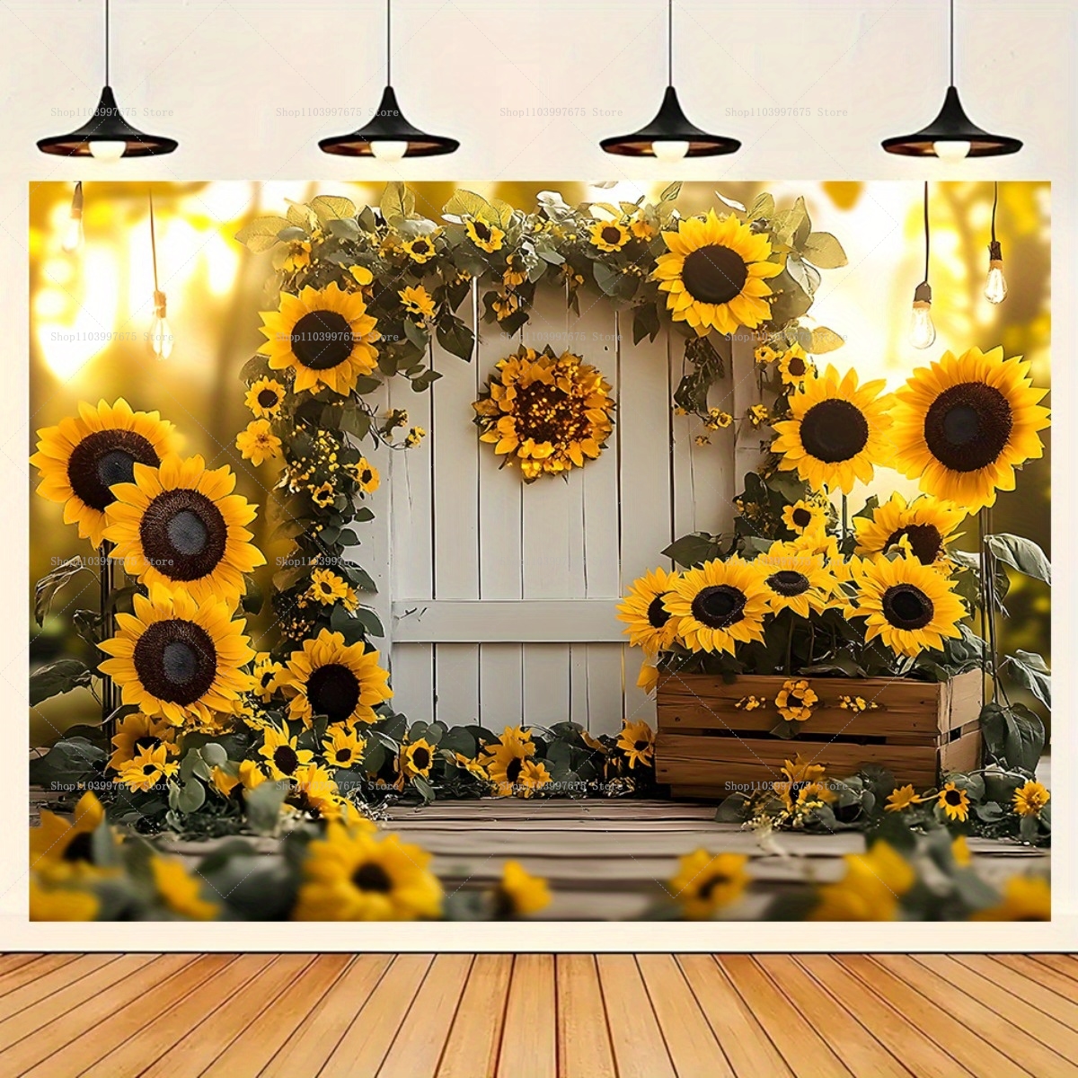 2D Sunflower Potted Plants Bac - Summer Clothing Banner のレビューと価格
