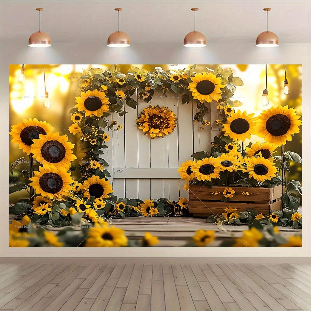 2D Sunflower Potted Plants Bac - Summer Clothing Banner のレビューと価格