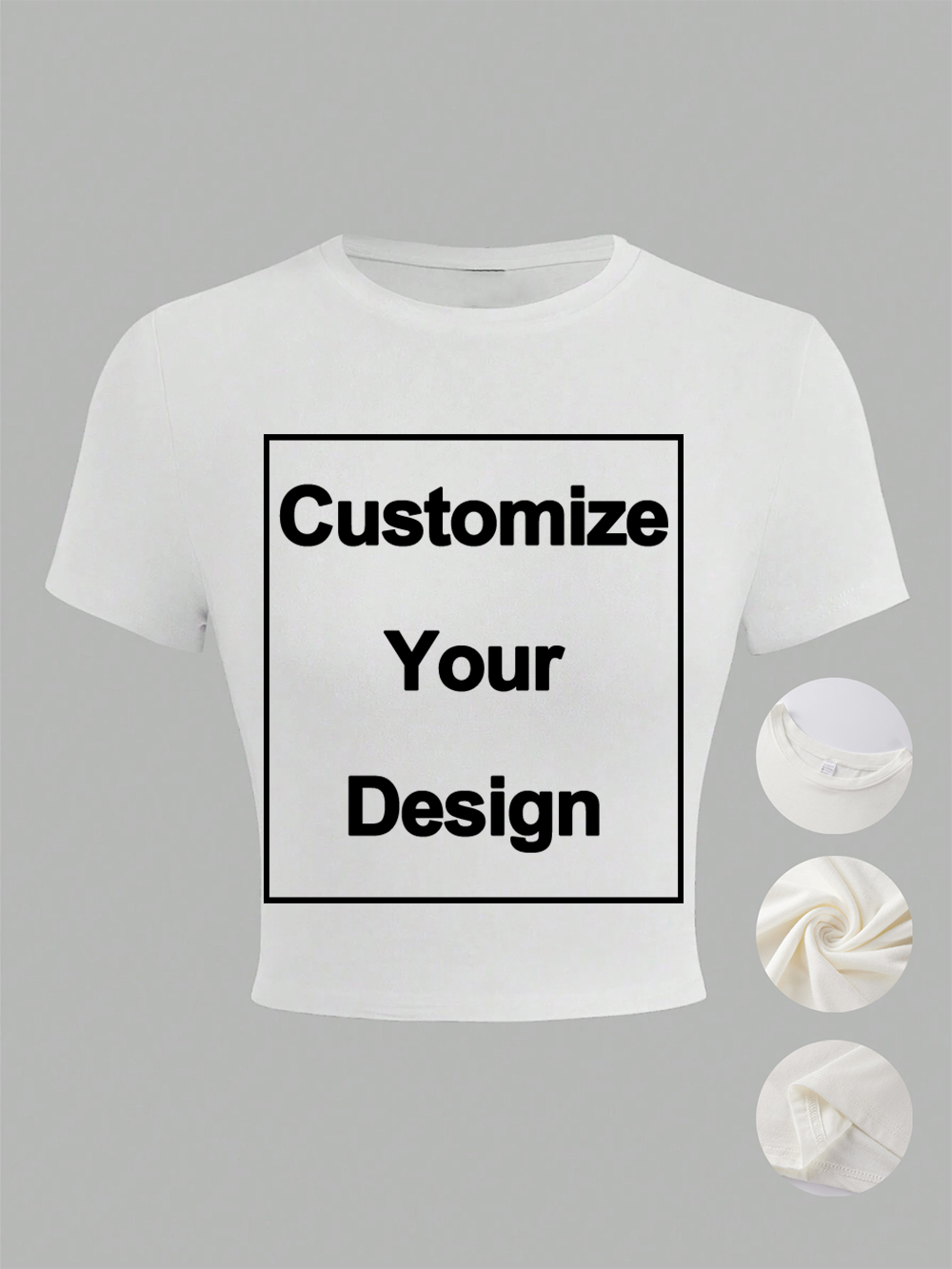 Custom Womens Cotton Crop Tops - Summer Clothing Model のレビューと価格