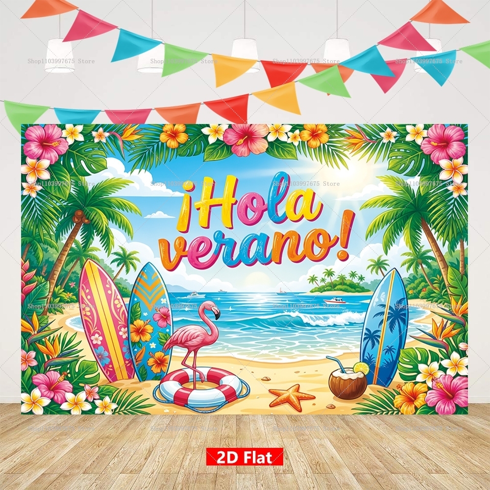 Summer Flamingo Spanish Backdr - Summer Clothing Banner のレビューと価格