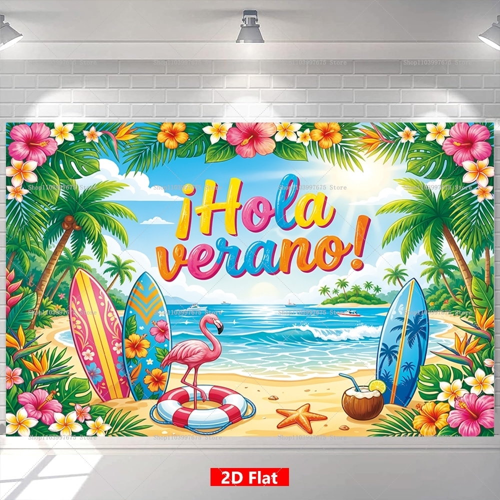 Summer Flamingo Spanish Backdr - Summer Clothing Banner のレビューと価格