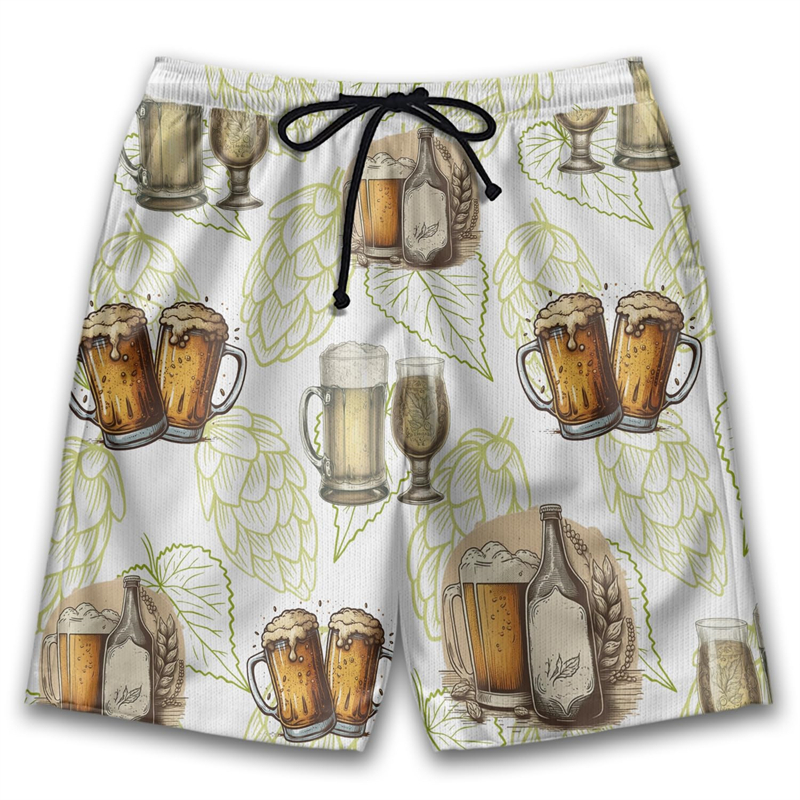 Funny Beer 3D Print Hawaiian B - Summer Holiday Clothing Women のレビューと価格