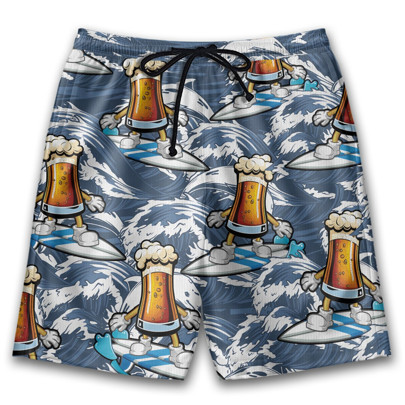 Funny Beer 3D Print Hawaiian B - Summer Holiday Clothing Women のレビューと価格