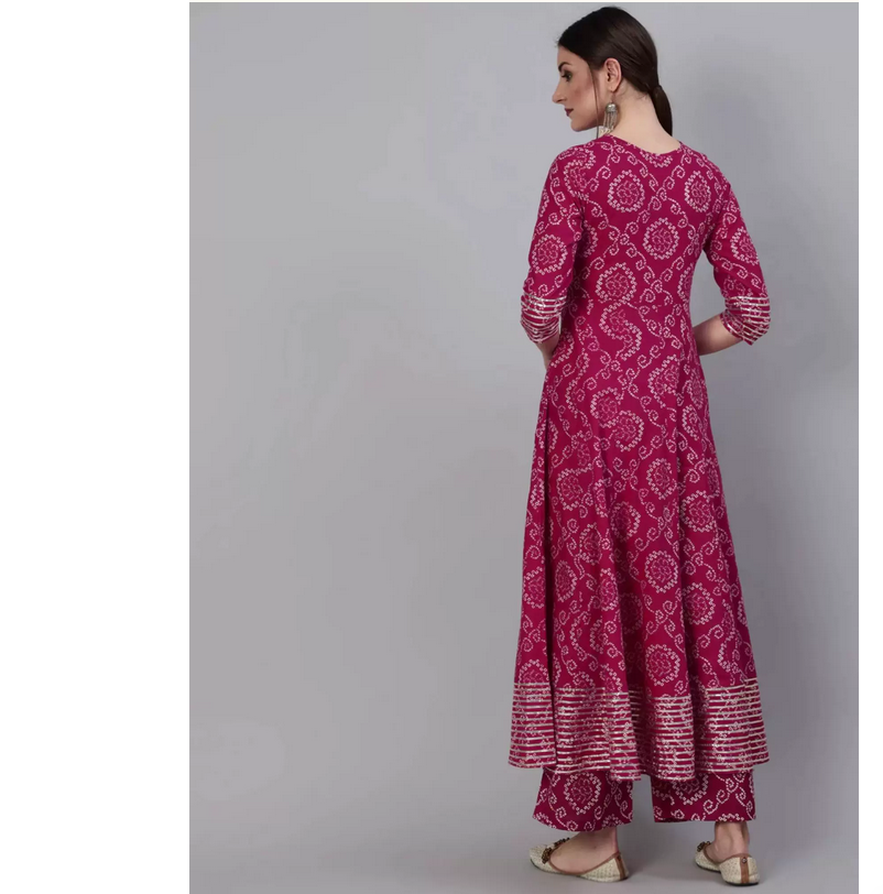 Indian Pure Cotton Rose Red Pr - Summer Clothing Pakistan のレビューと価格