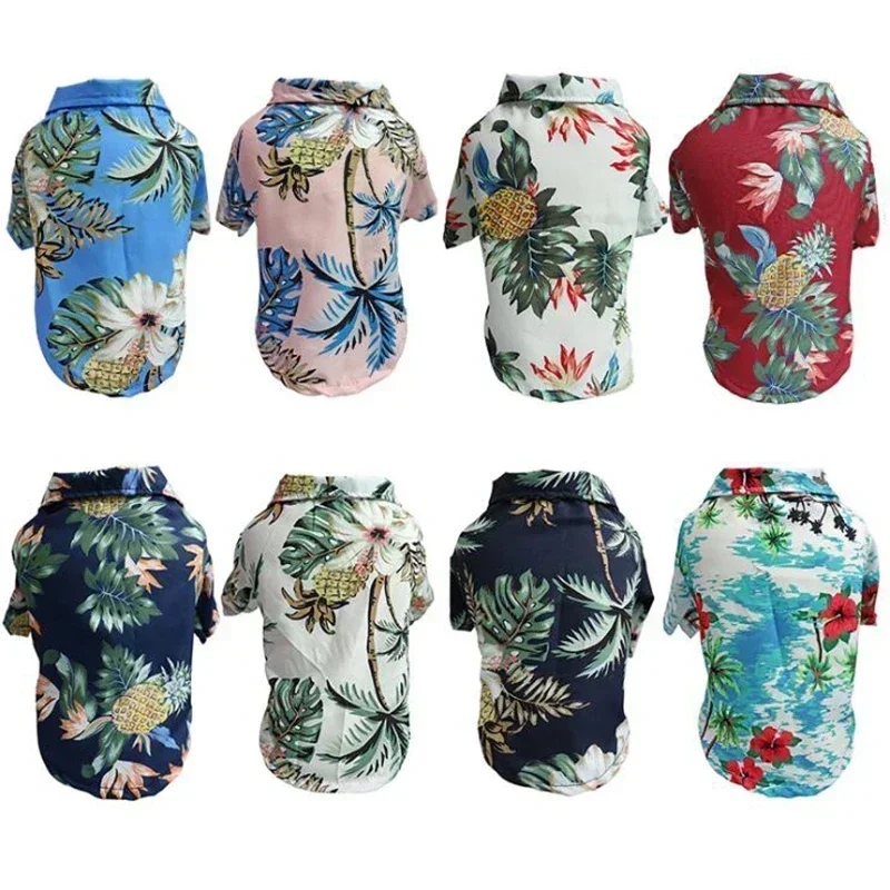Hawaiian Style Pet Dog Clothe  - Summer Clothing In French のレビューと価格