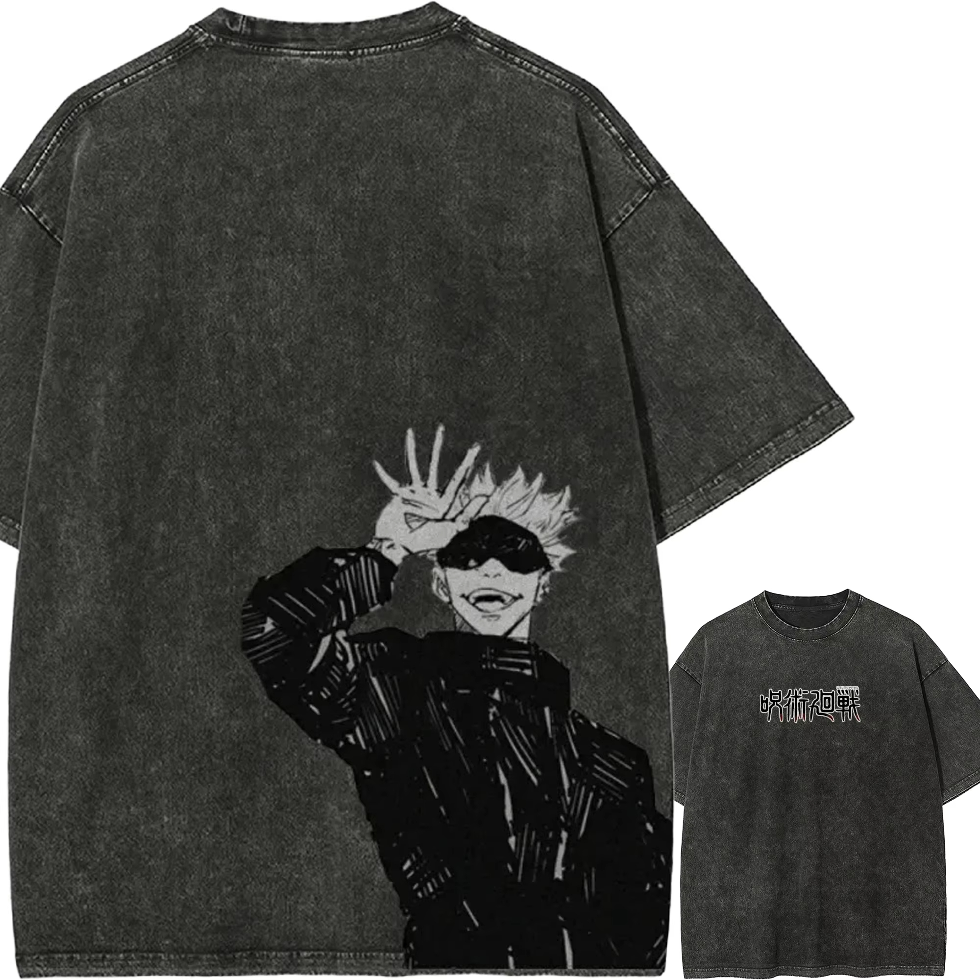 Jujutsu Kaisen Sukuna Print Ov - Vintage Summer Clothing Men のレビューと価格