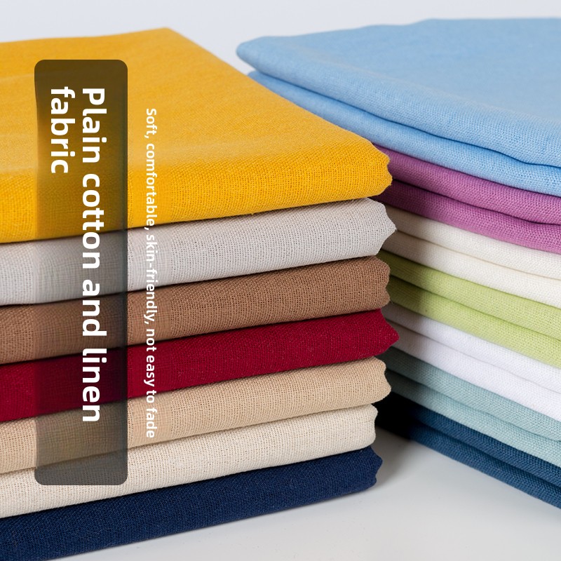 Plain Cotton Linen Fabric Soft - Soft Summer Yellow Clothing のレビューと価格