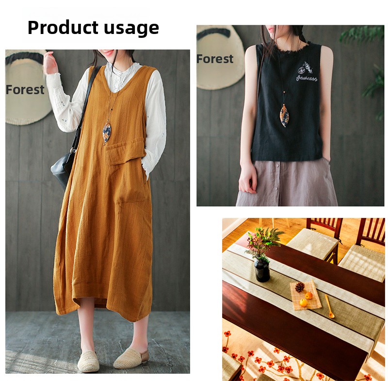 Plain Cotton Linen Fabric Soft - Soft Summer Yellow Clothing のレビューと価格