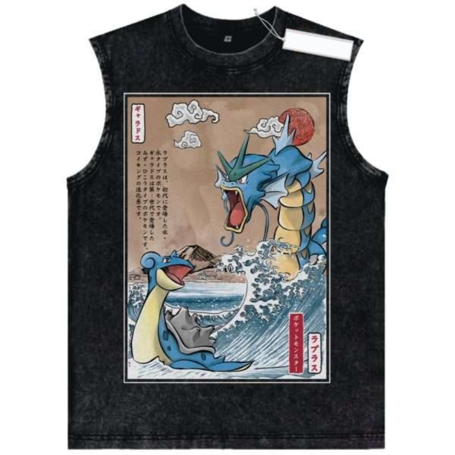 Vintage Washed Pokemon Charact - Vintage Summer Clothing Men のレビューと価格