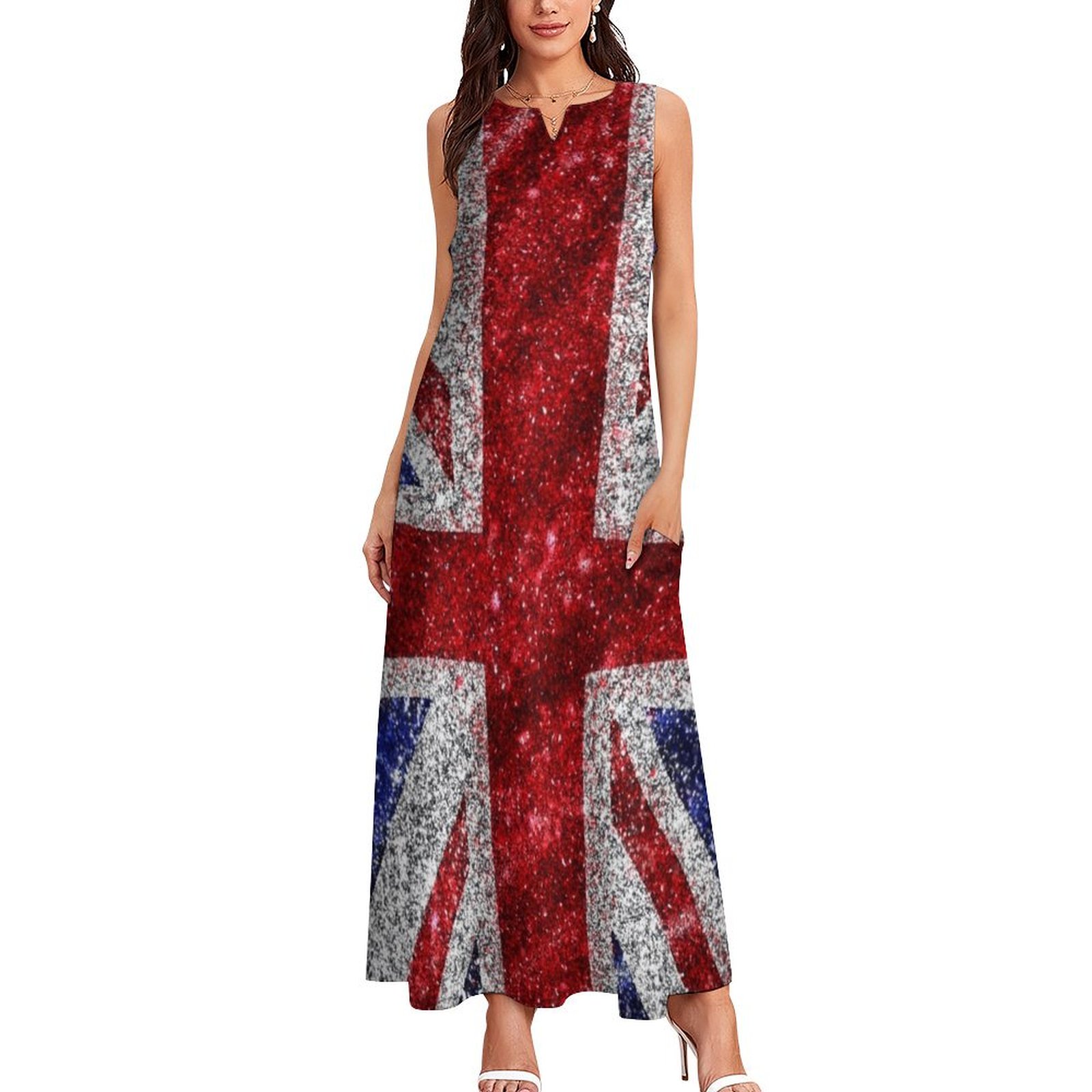 Faux Glitter Union Jack Flag U - Womens Summer Clothing Uk のレビューと価格