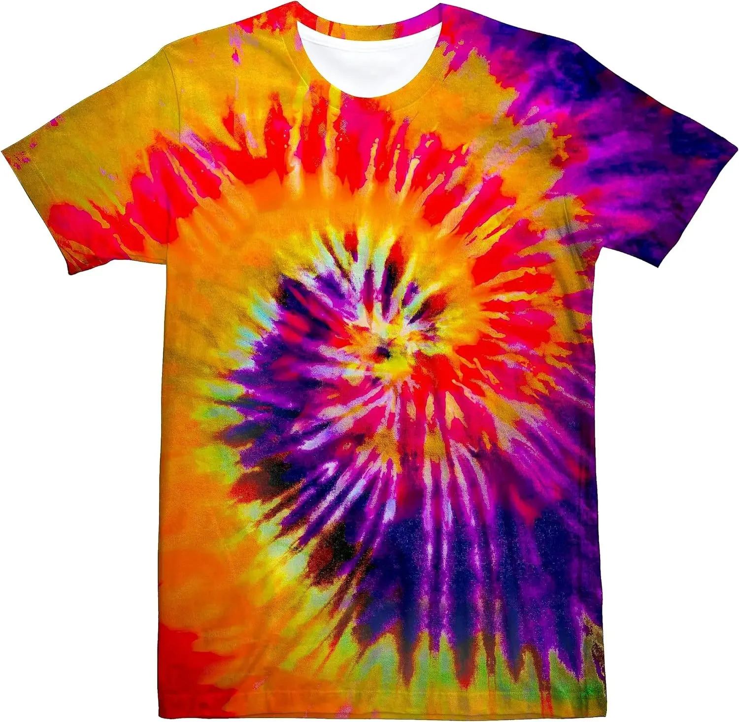 Unisex Retro Tie Dye t shirt f - Summer Clothing For 60 Year Old Woman のレビューと価格