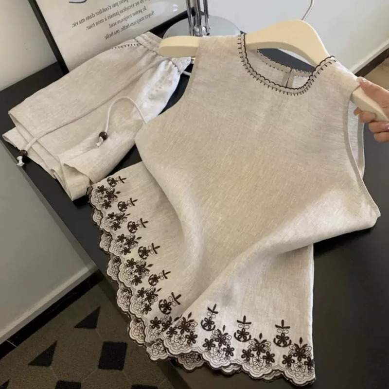 Simple Old Money Style Cotton  - Summer Linen Clothing For Women のレビューと価格