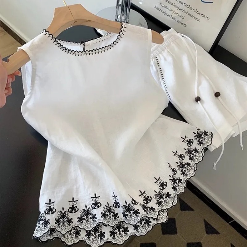 Simple Old Money Style Cotton  - Summer Linen Clothing For Women のレビューと価格