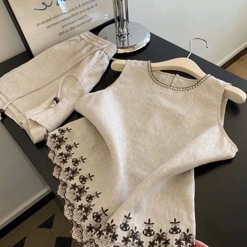 Simple Old Money Style Cotton  - Summer Linen Clothing For Women のレビューと価格