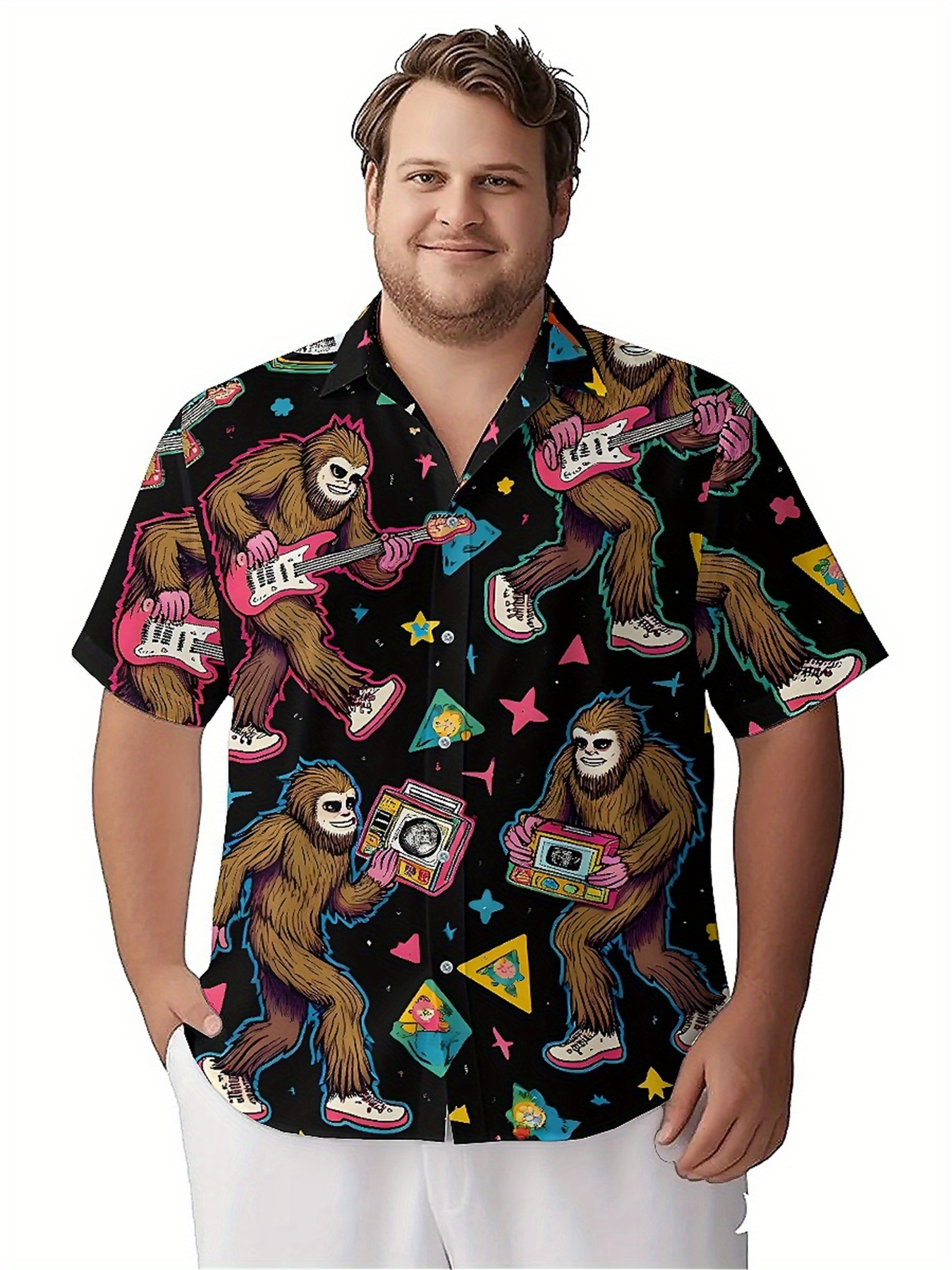 Men's Plus Size Hawaiian Shirt - Summer Clothing Patterns のレビューと価格