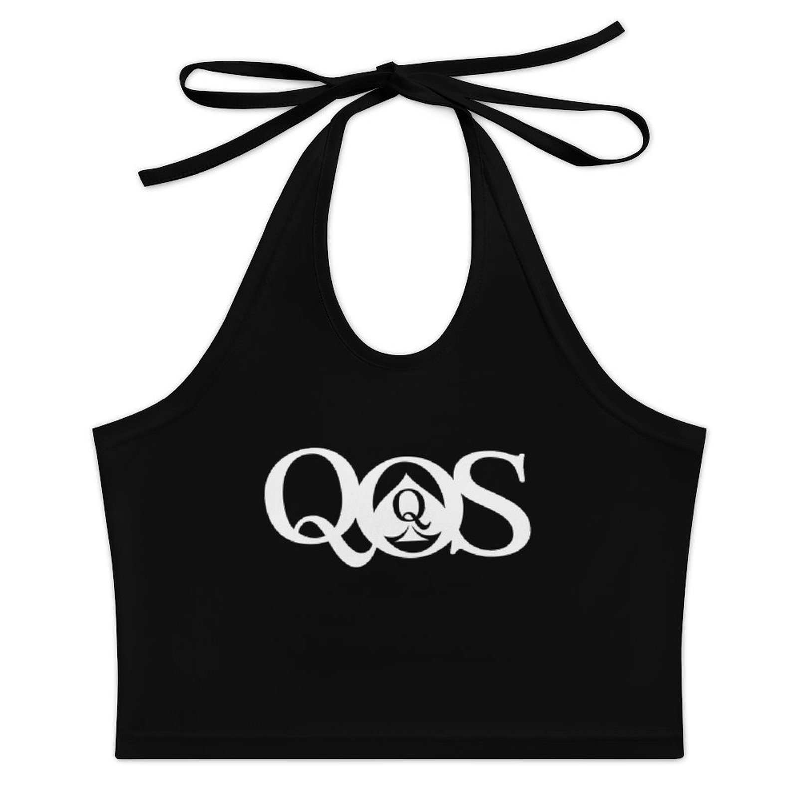Women's QOS Print Tie Halter T - Halter Neck Top のレビューと価格