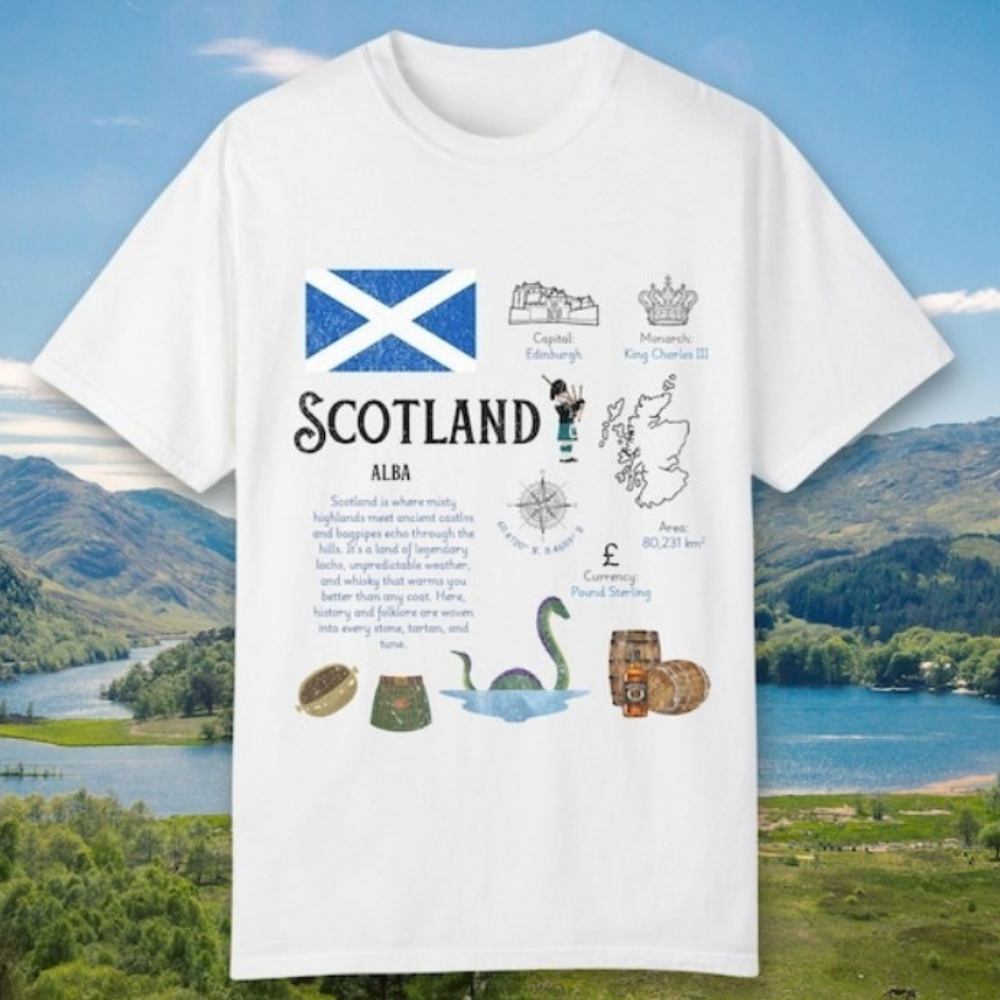 Scotland UK T-Shirt Edinburgh  - Womens Summer Clothing Uk のレビューと価格