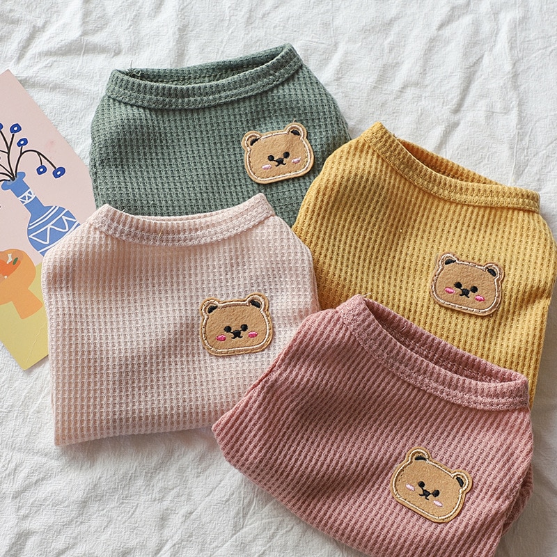 1pc Green Bear Vest Pet Dog Cl - Summer Green Clothing のレビューと価格
