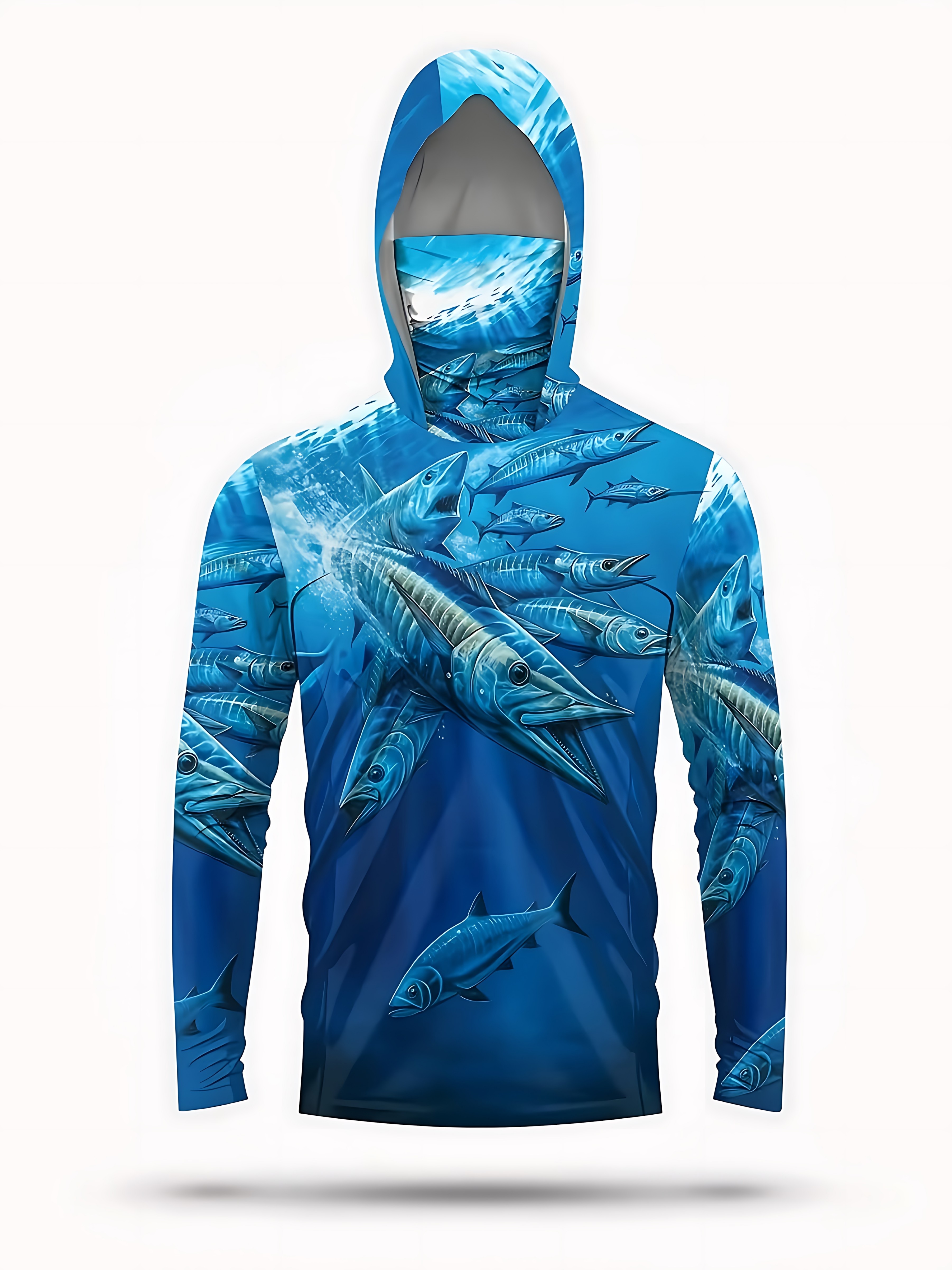 Fishing Shirt Hooded Men Fishi - Summer Clothing Guys のレビューと価格