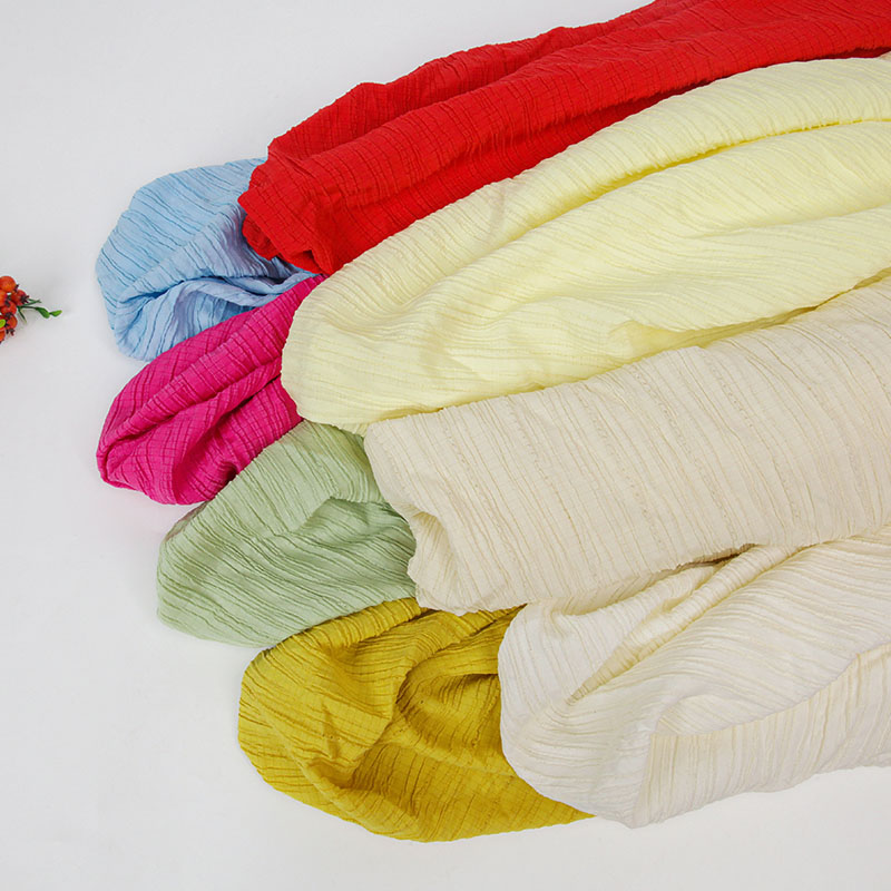 Plain Chiffon Pleated Fabric B - Soft Summer Yellow Clothing のレビューと価格