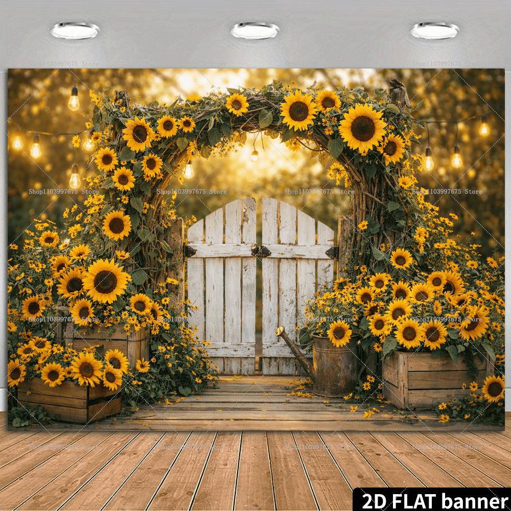 2D Sunflower Potted Plants Bac - Summer Clothing Banner のレビューと価格