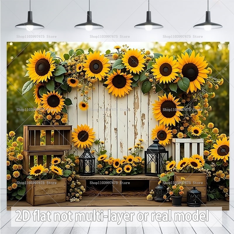 2D Sunflower Potted Plants Bac - Summer Clothing Banner のレビューと価格