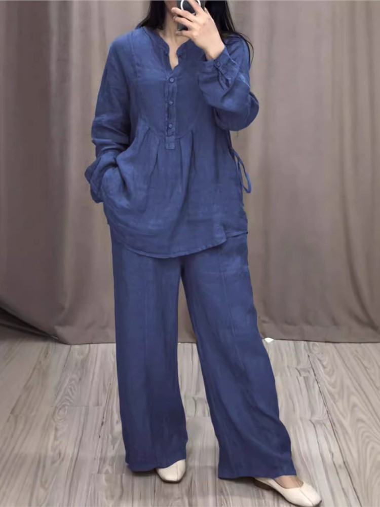 Women's 2 Piece Set Fashion Of - Summer Linen Clothing For Women のレビューと価格