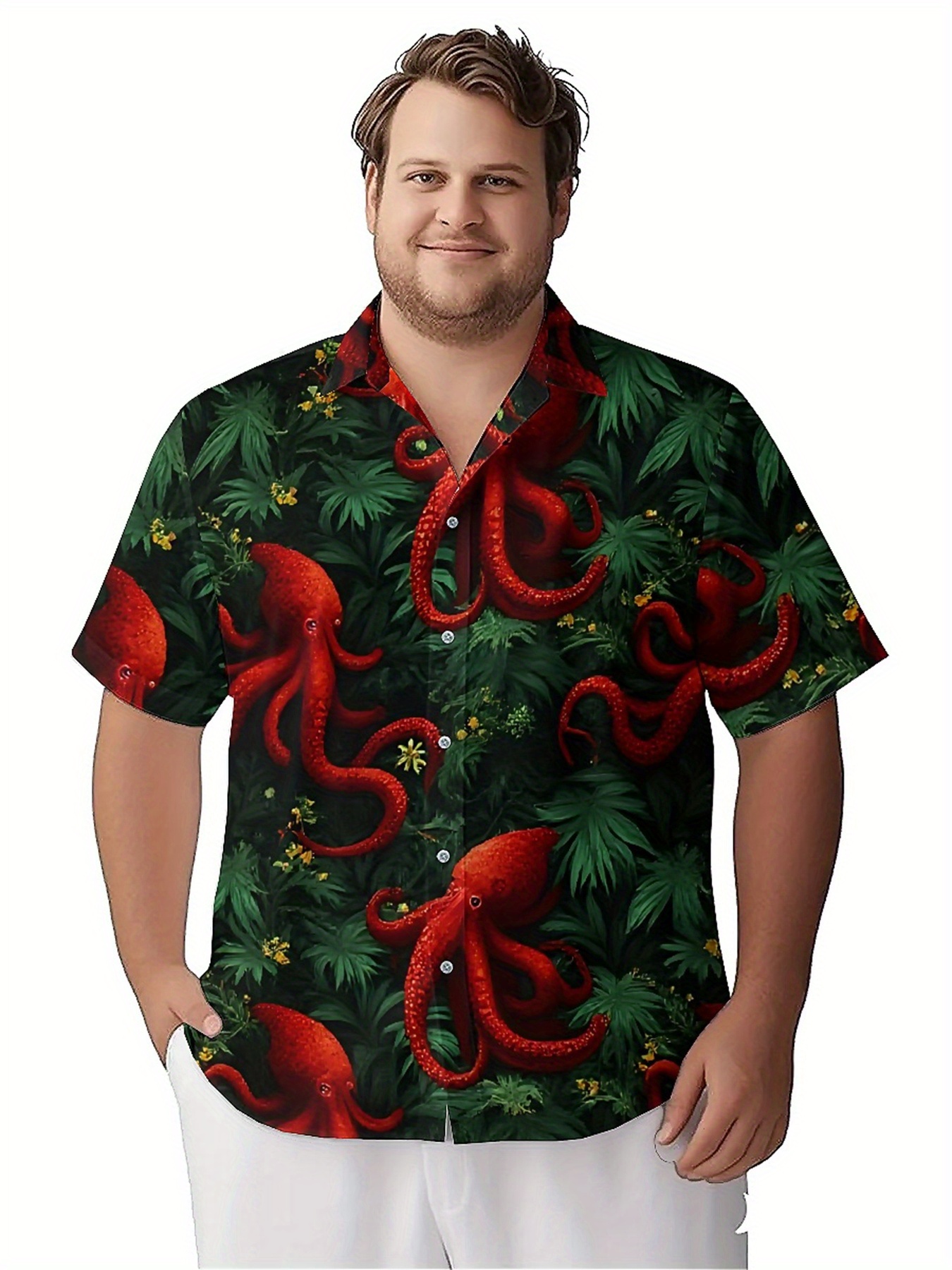 Men's Plus Size Hawaiian Shirt - Summer Clothing Patterns のレビューと価格