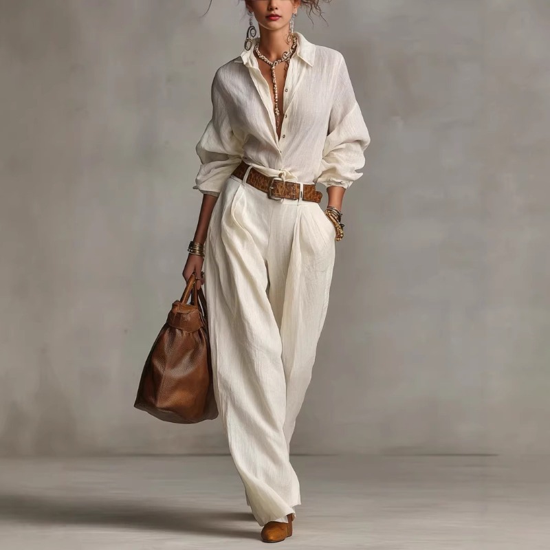 Spring Summer Temperament Soli - Summer Linen Clothing For Women のレビューと価格