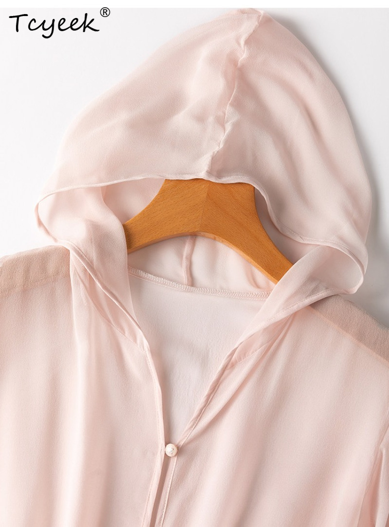 Tcyeek 100% Real Mulberry Silk - Summer Clothing Women のレビューと価格